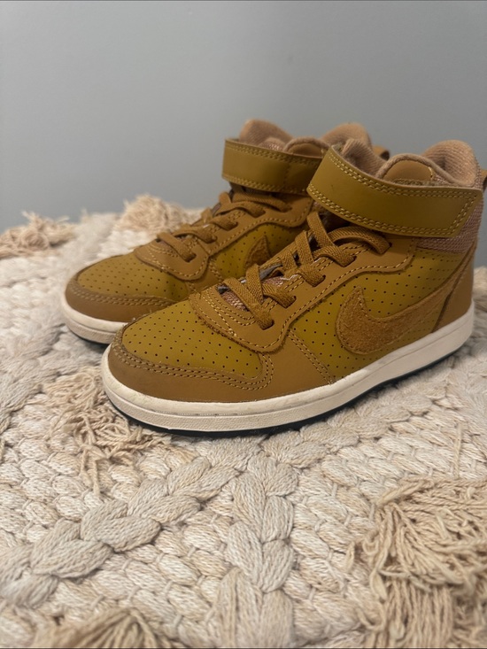 Nike Other - Nike Kids Mid-Top Sneakers in Mustard Brown